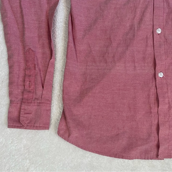 Supreme Red Gingam Long Sleeve Button Cuffes Button Front Shirt - Picture 4 of 9